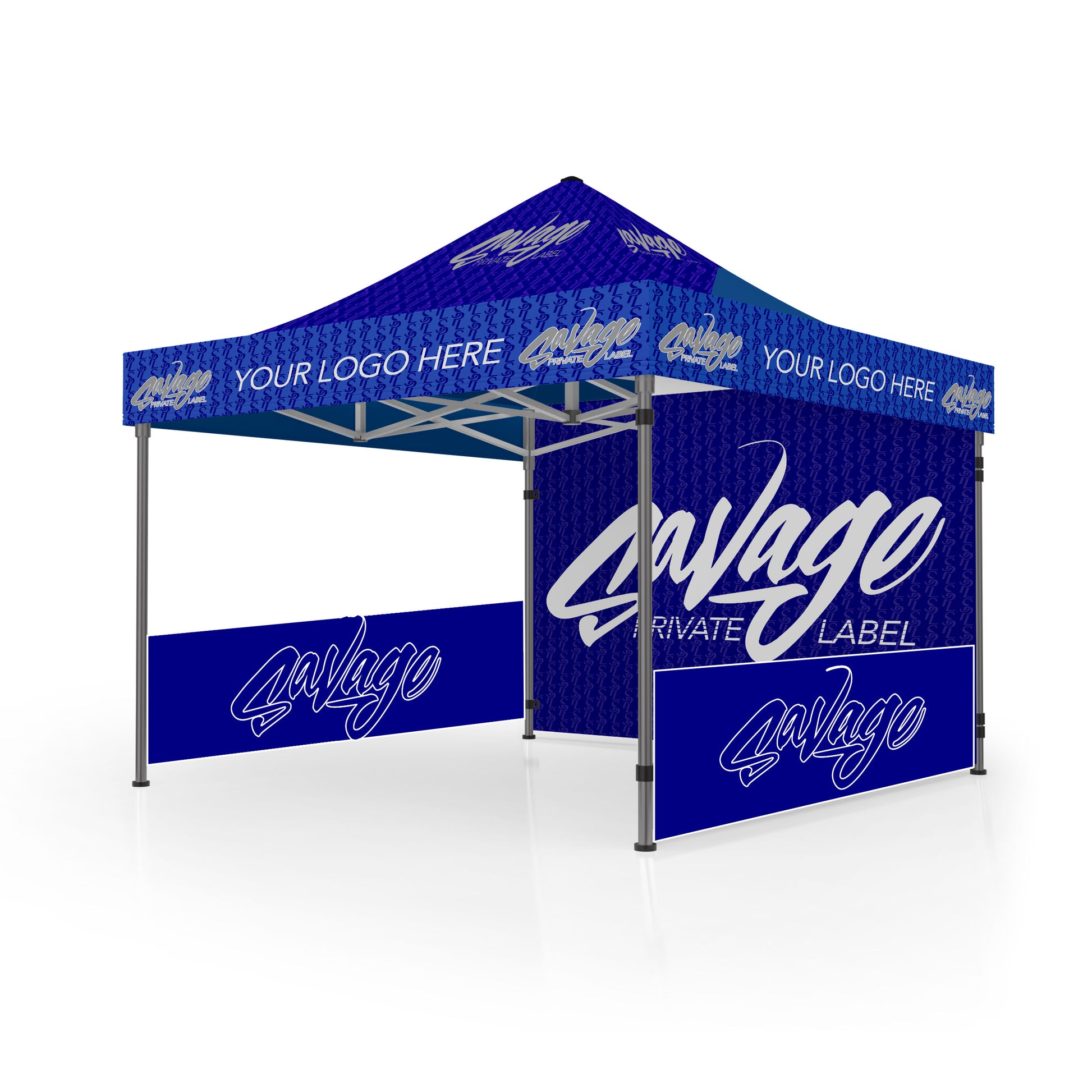 Custom 10ft x 10ft Canopy with Backwall and Side Walls