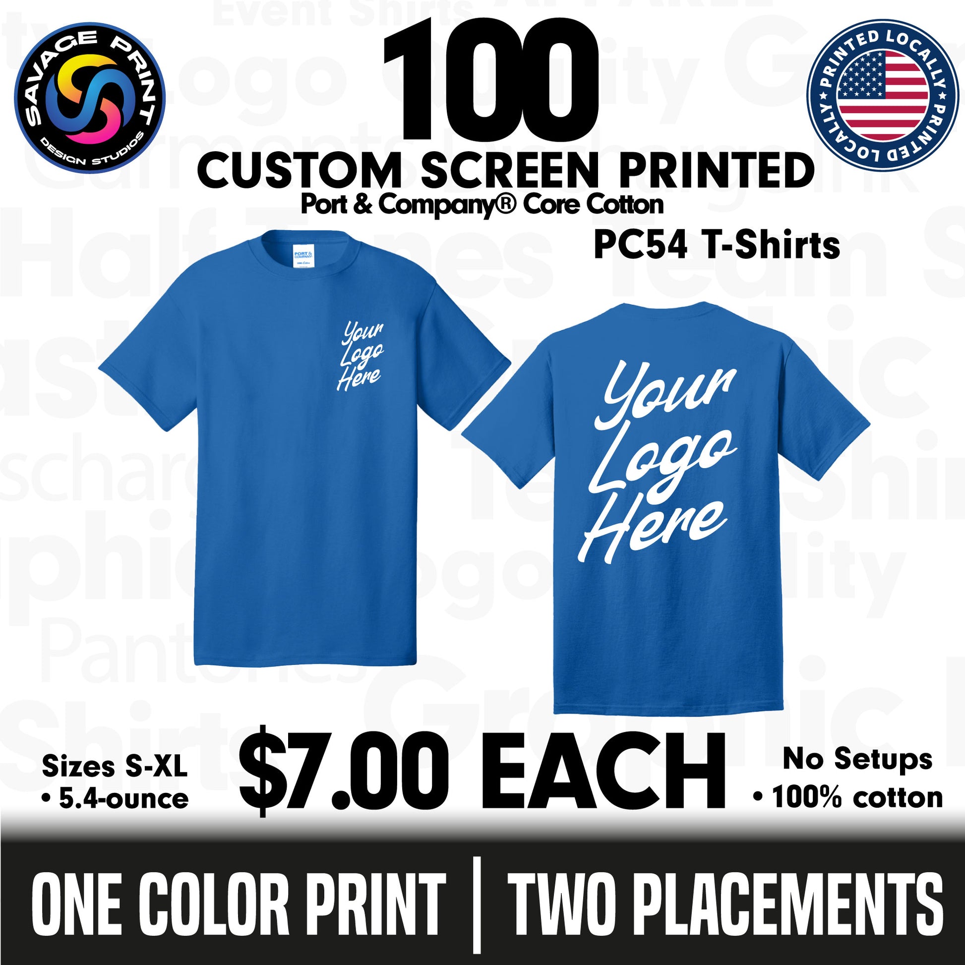 100 T-Shirts for $7 Each