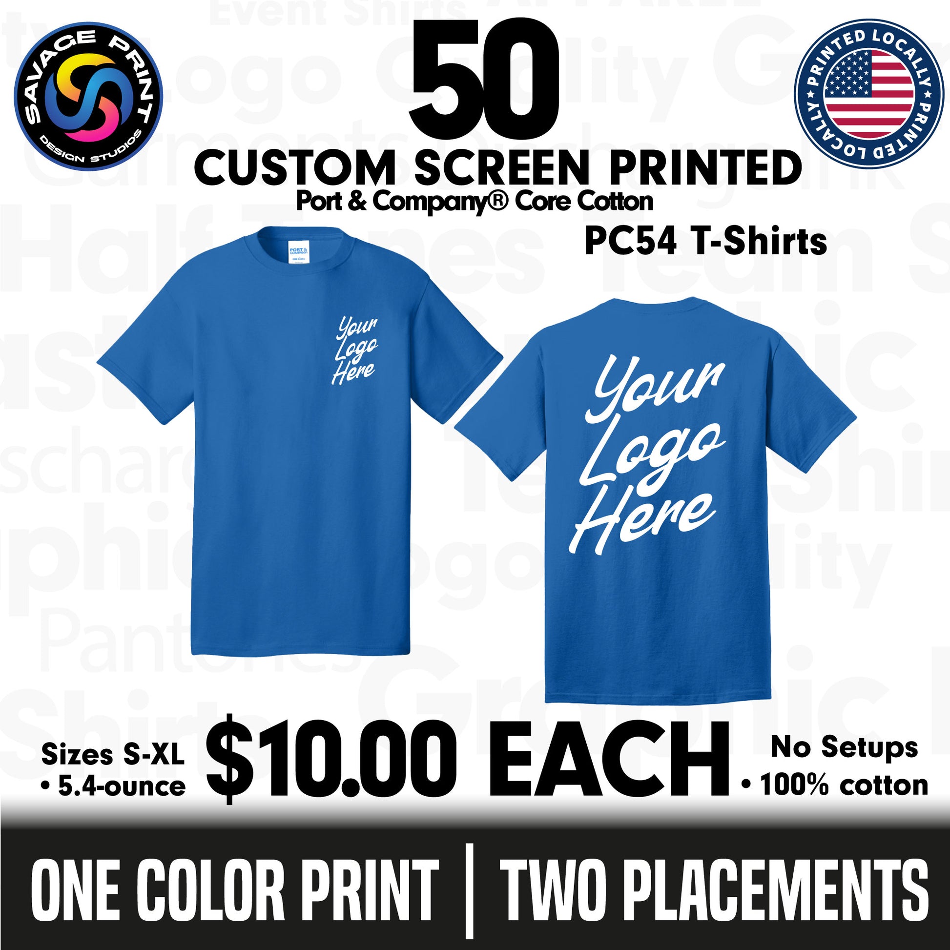 50 T-Shirts for $10 Each